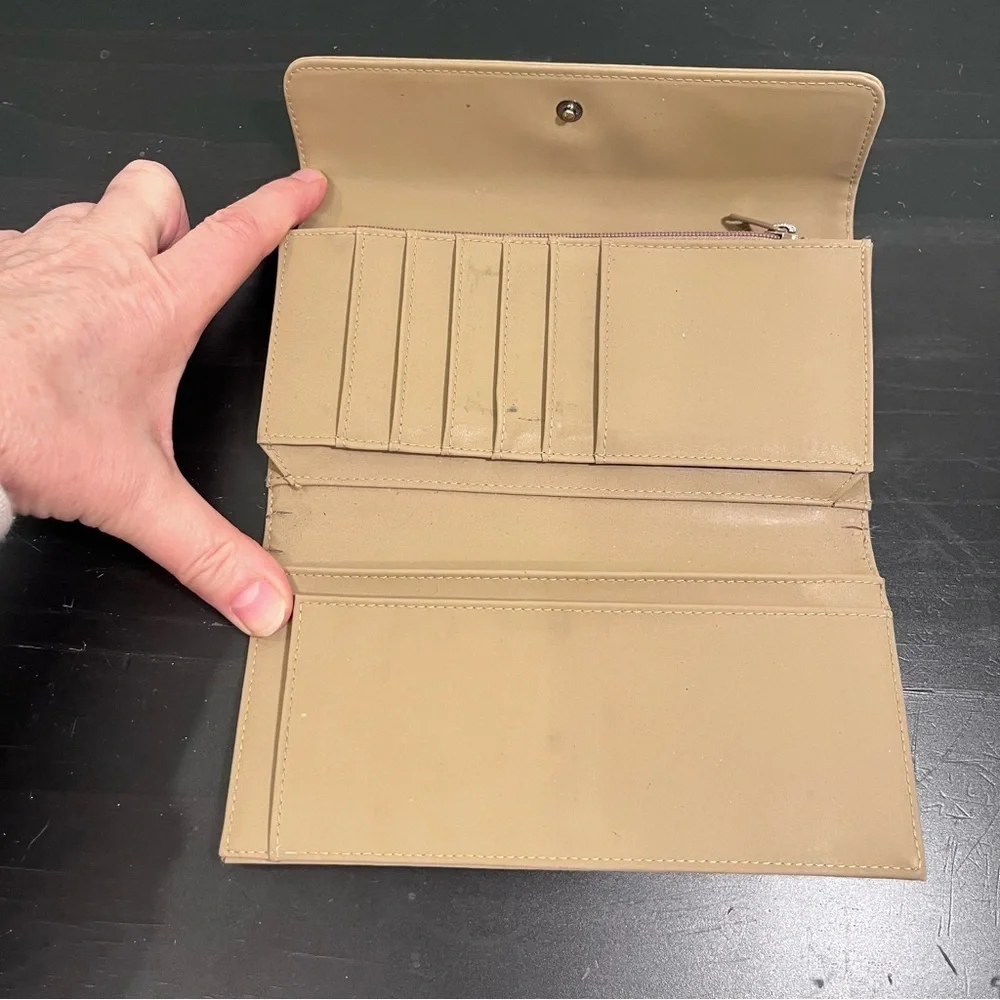 DKNY Beige Logo Wallet